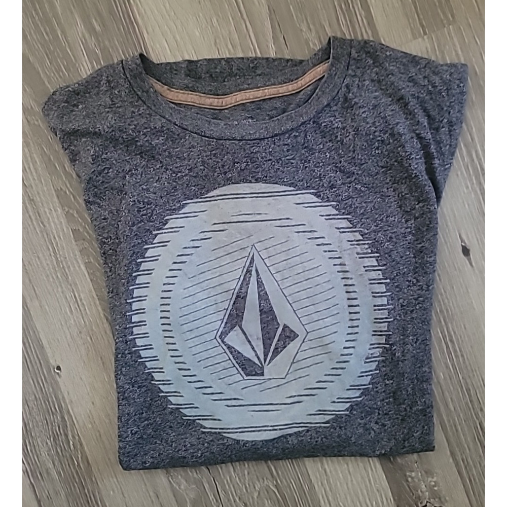 Vintage Volcom Men's Skater Surf Logo Gray Grey Heather Large
